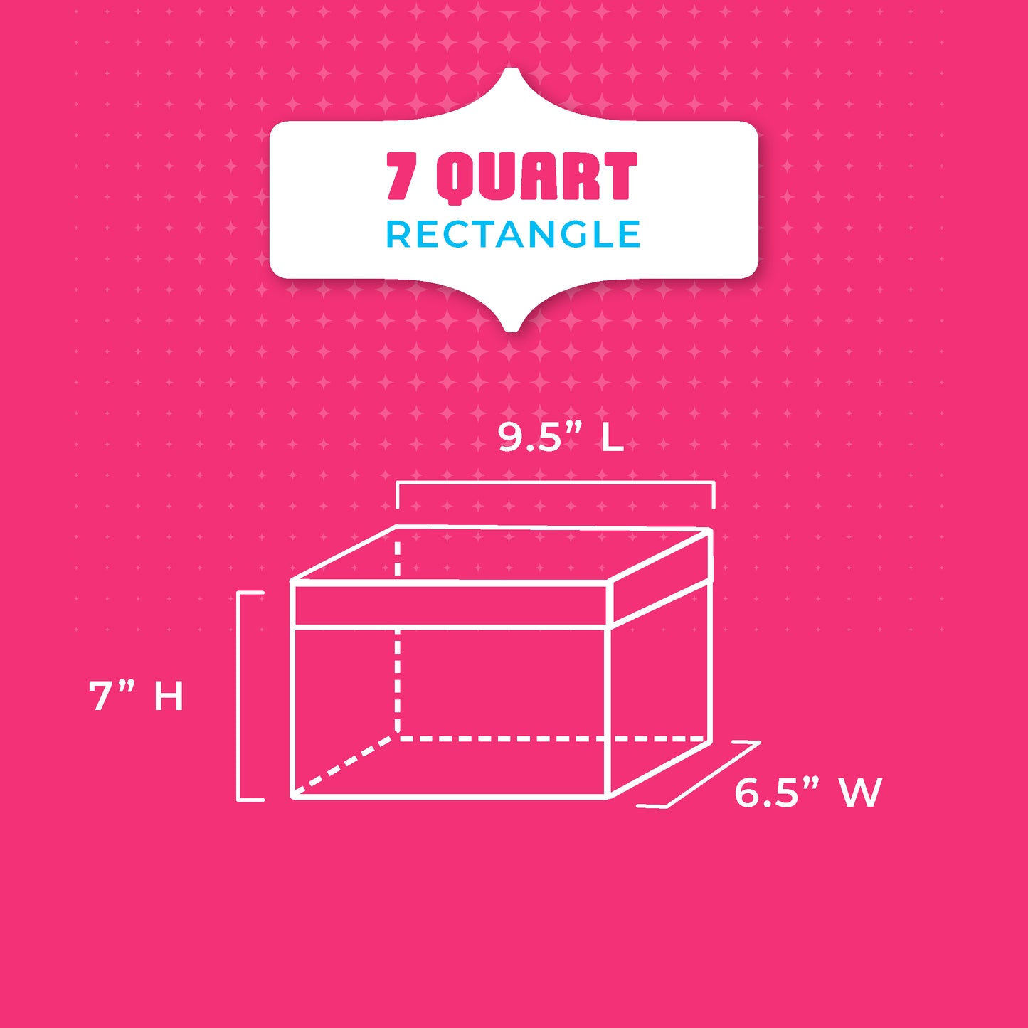 7 Quart Rectangle Container