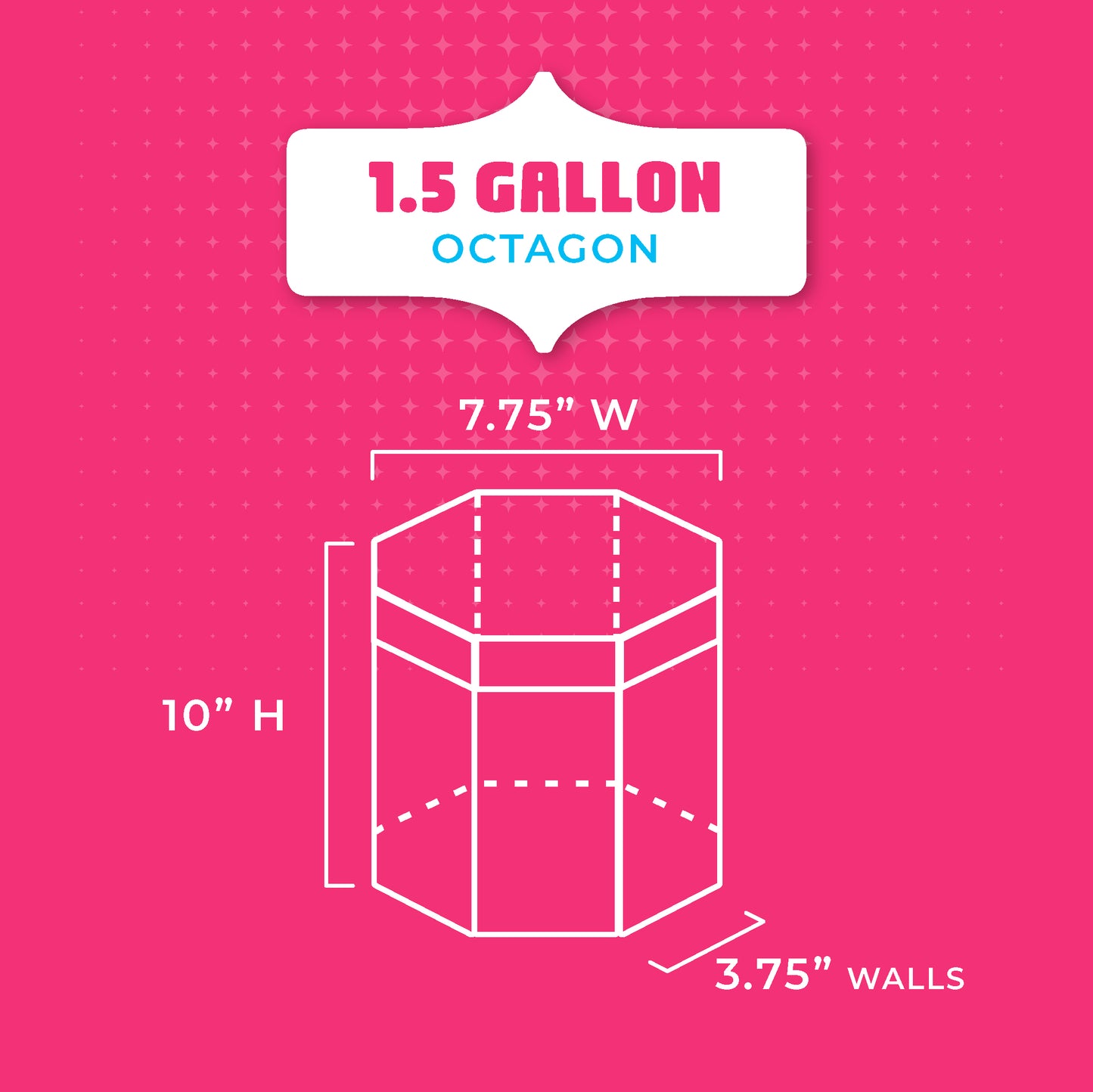 1.5 Gallon Gelato Octagon Container