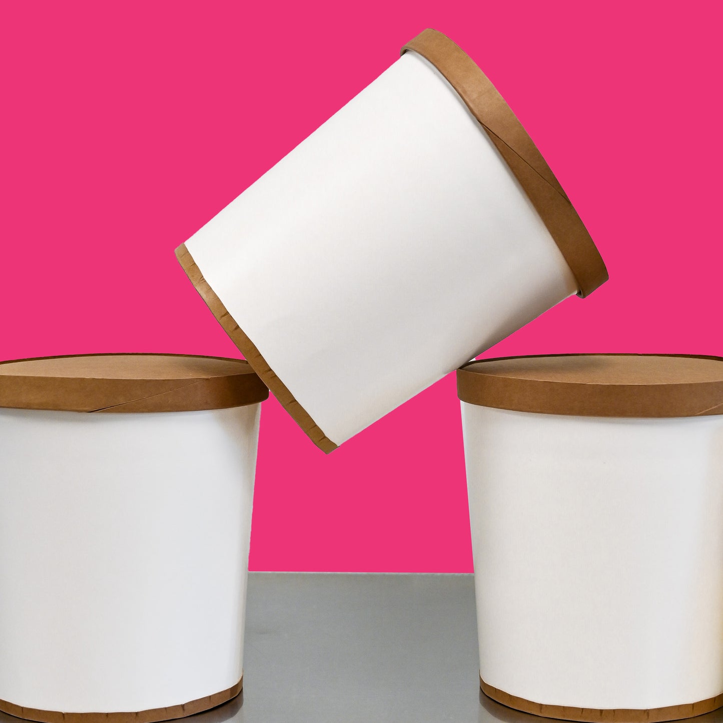 Rapastack Disposable Stacking Ice Cream Tubs