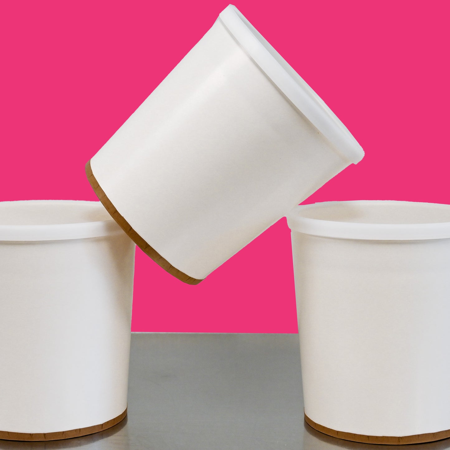 Rapastack Disposable Stacking Ice Cream Tubs